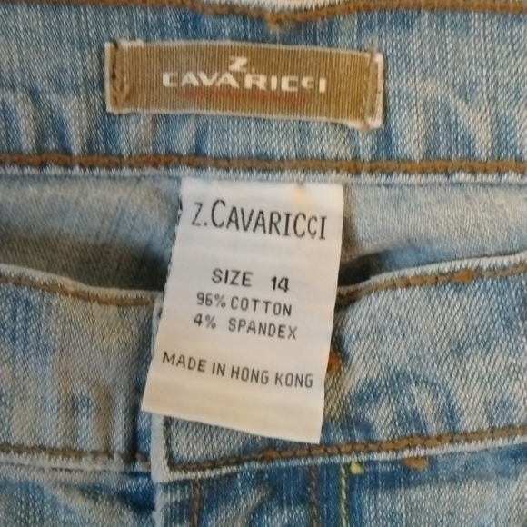 *VINTAGE* Z Cavaricci Embroidered Capri/Ankle Jeans - Picture 4 of 9